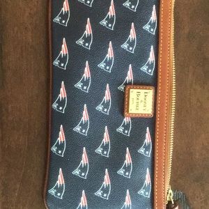 Dooney and Bourke patriots wristlet